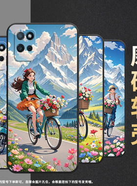 适用RealmeV3手机壳V5高级RMX3611男女款V15防摔爆真我V23i超薄圆圆的熊猫商务V30软壳RMX3781耐磨V60保护套