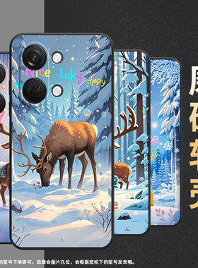 适用一加Nord手机壳NordN20商务NordN10雪景里的鹿GN2200硅胶OneplusNordN30耐磨NordCE3保护套CPH2467软壳