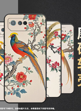 适用华硕ROG6手机壳AI2201_D全包9Pro软壳AsusROGPhone8耐磨ROG8Pro商务两只锦鸡AI2205_C硅胶ROG9保护套
