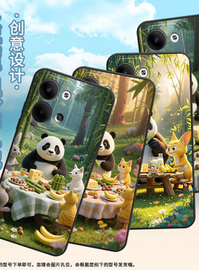 适用OPPOReno3Pro手机壳CPH2109耐磨竹林聚餐保护套Reno9全包边Reno4Pro硅胶PJH110商务Reno6Pro磨砂壳