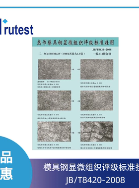 热作模具钢显微组织评级标准挂图图谱JB/T8420-2008JB/T7713-2007