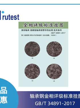 轴承钢金相评级标准挂图gb/t34891-2017渗碳热处理JB/T8881-2011