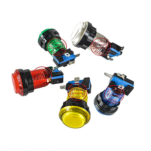 吉童弹珠机台按键弹珠机按键配件 上童珠峰SX游戏小园带微动按键