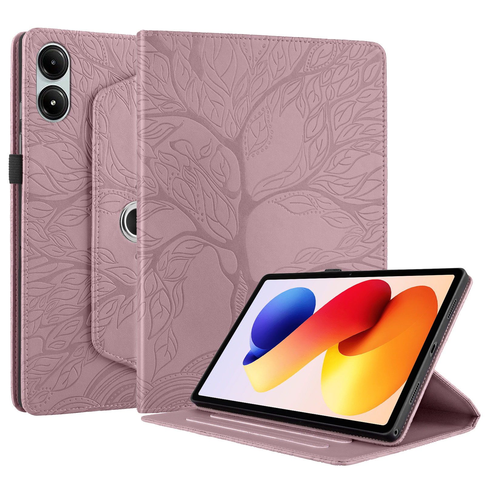 适用亚马逊Fire HD8 2022平板保护套Nokia T21旋转荣耀pad X9皮套