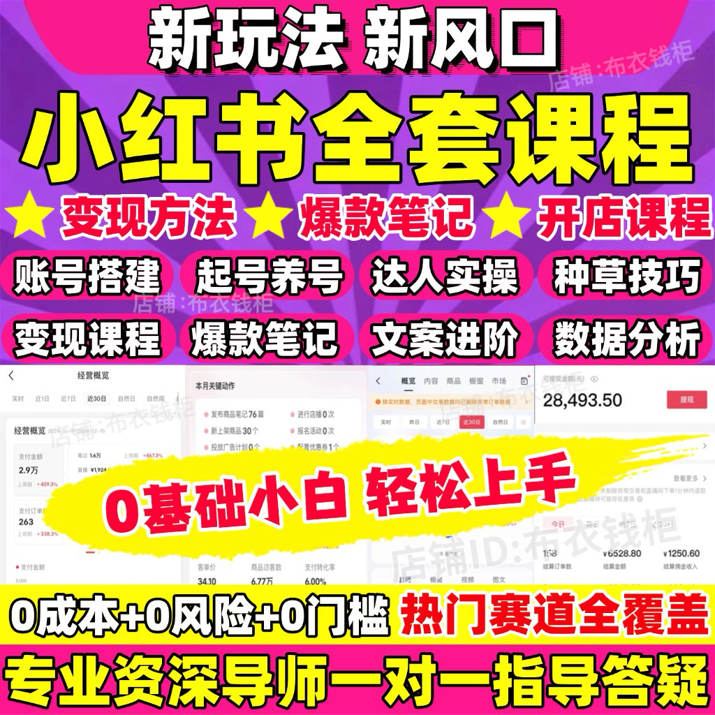 2026小红书开店教程小红书种设计素材/源文件