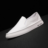 鞋 子男2025新款 软底潮鞋 真皮牛皮鞋 豆豆鞋 休闲鞋 一脚蹬懒人鞋 男士