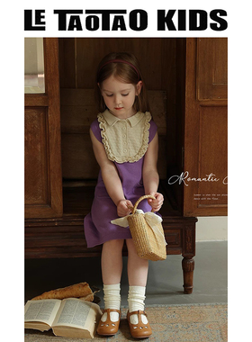 MP童装女童显白针织背心裙夏女宝宝春夏洋气连衣裙儿童公主裙夏装