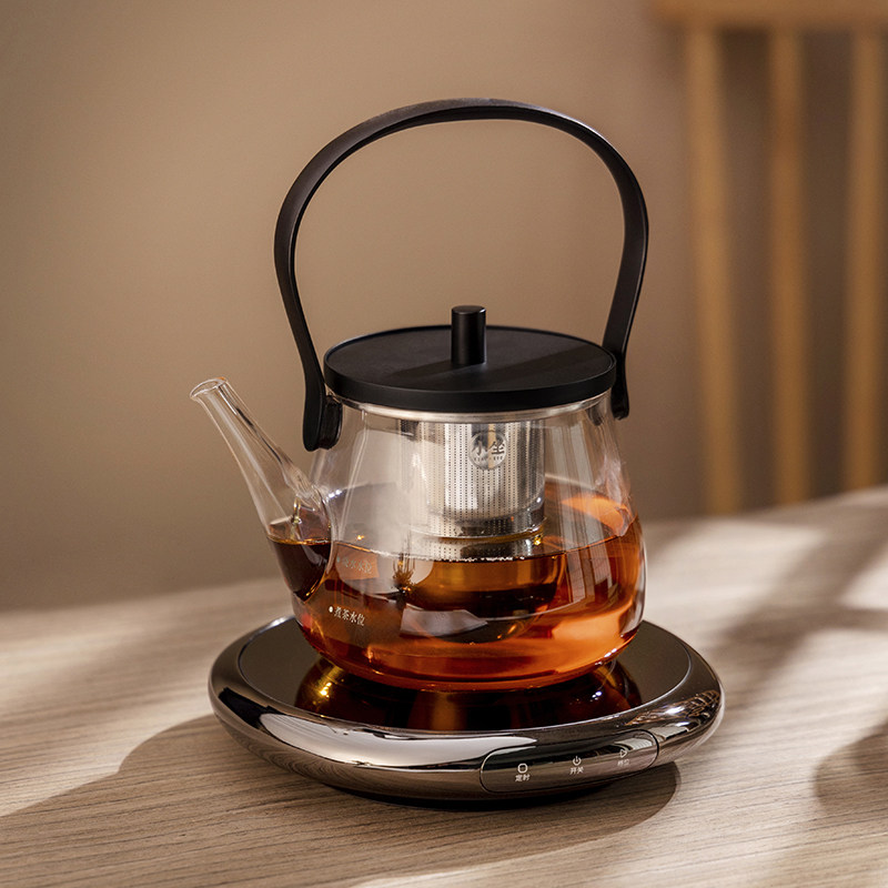 小坐电陶炉煮茶器超薄定时保温烧水煮茶炉铁壶玻璃壶迷你电茶炉