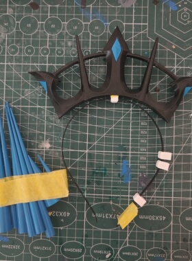 FGO摩根勒菲 游戏版皇冠头饰配件 cosplay道具3d打印pla材质