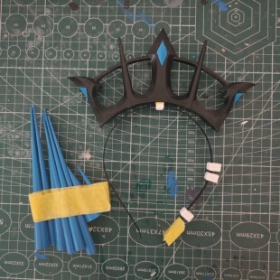 FGO摩根勒菲 游戏版皇冠头饰配件 cosplay道具3d打印pla材质