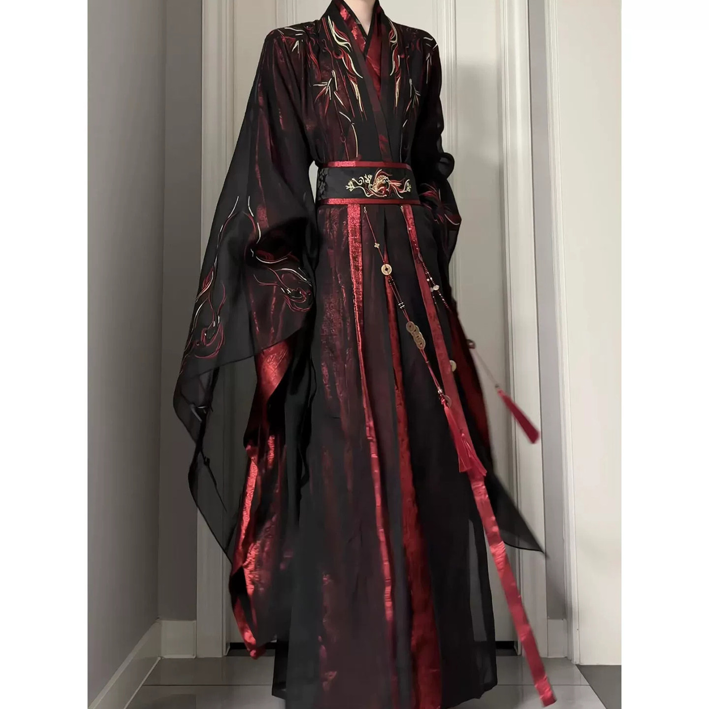少年感江湖武侠风汉服长衫绣花