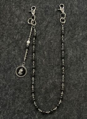 2025SS 小众复古 欧美cleanfit暗黑裤链感手作牛仔裤腰链