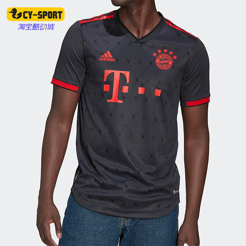 Adidas/阿迪达斯正品FCB 3 AU JSY 拜仁慕尼黑足球透气短袖H39910