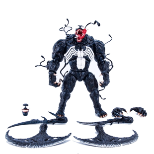 正版授权咪咕漫威毒液23最后一舞屠杀开始毒液19可动人偶手办模型