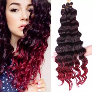 Hair Wave卷发 Synthetic Twist Crochet Wave Curly 家用Deep