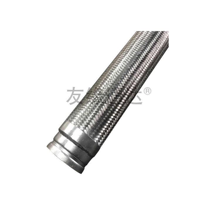 304不锈钢波纹管沟槽式软管快接消防接头高温高压编织金属卡箍型