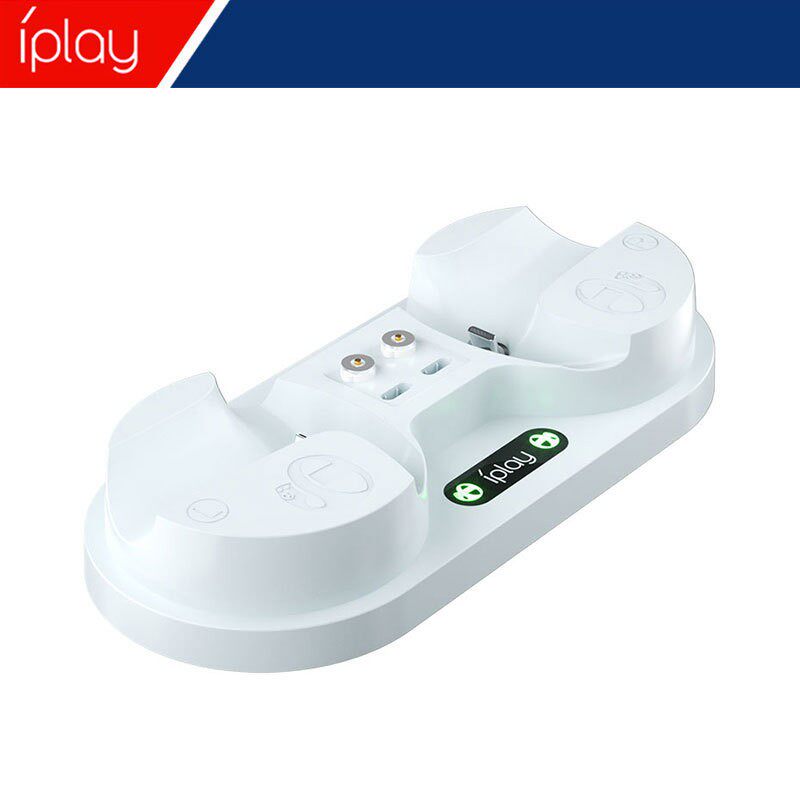 IPLAY GENUINE PS5 VR2 GAME HANDLE CHARGING SEAT PSVR2 MAGNETIC SUCTION CONTACT SOMATOSENSORY HANDLE DOUBLE SEAT CHARGING