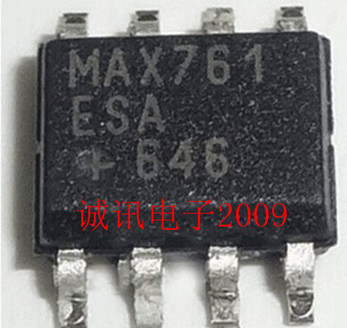 全新MAX761 MAX761CSA 可调、高效率 低IQ 升压型DC-DC转换器芯片
