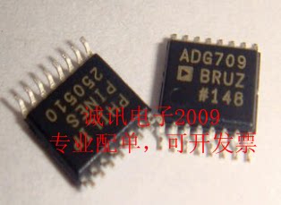 全新原装ADG709BRUZ CMOS、低压、3 Ω、4通道多路复用器