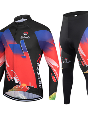 特价春夏秋男女骑行服套装男女山地公路自行车衫透气速干硅胶坐垫