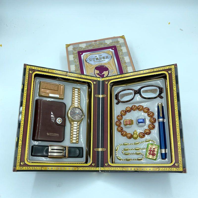 烧纸男女首饰清明上坟钱包手表纸钱镜腰带纸扎祭祖用品全套包邮