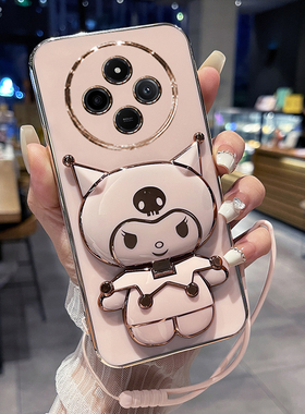 适用红米14R手机壳小米redmi14C保护5g硅胶套2411DRN47C全包防摔软壳可爱卡通女c5g新款高级感r5g带支架镜子