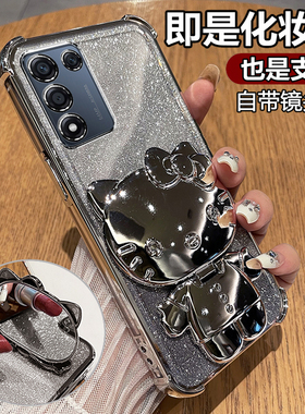 适用oppoK10活力版手机壳oppo透明5g保护K10软硅胶套PERM10全包防摔opk新款oppoperm女0pp0高级感板带支架镜