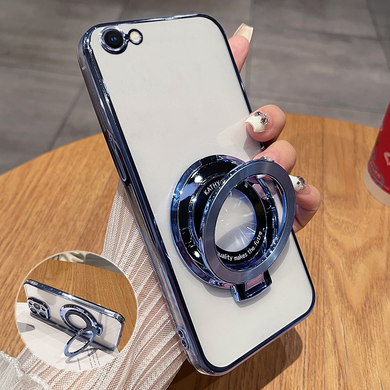 苹果6plus硅胶透明电镀手机壳