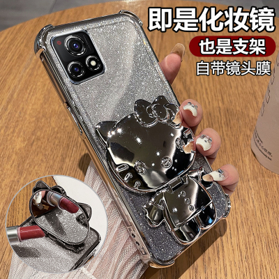 vivoy52s硅胶kt猫化妆镜手机壳