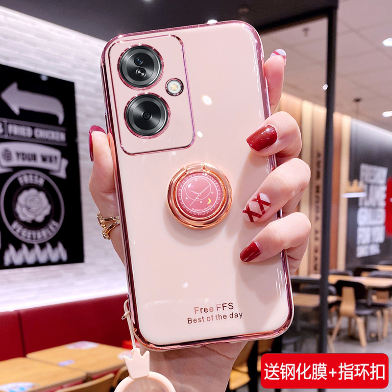 oppoa2硅胶轻奢手机壳钟表指环