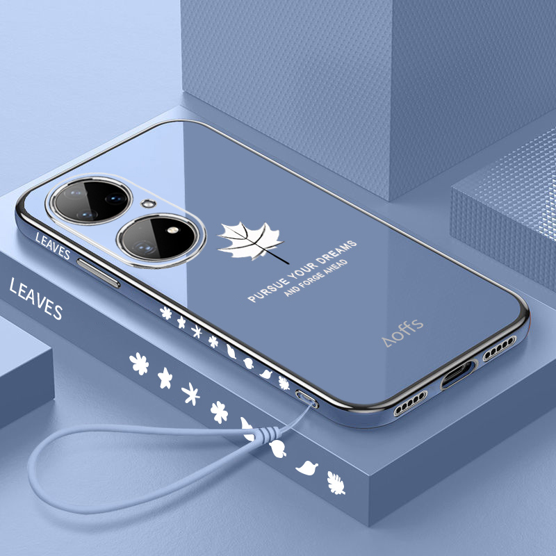 华为P50E软胶日韩保护壳枫叶