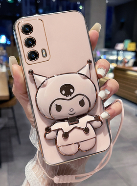 适用realmeX7pro至尊版手机壳真我x7por保护5G硅胶套RMX3115全包防摔软壳oppo可爱oppox女realme曲面屏带镜子