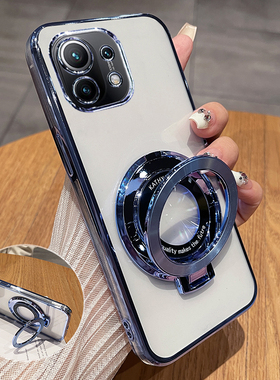 适用小米11手机壳mi11pro透明保护5G硅胶套m11镜头全包防摔M2011K2C软壳十一超薄por男女11p高级感新款带支架