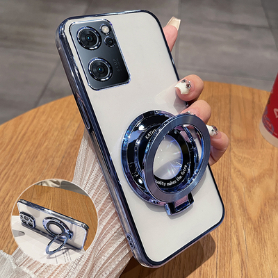 opporeno7硅胶透明电镀手机壳