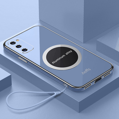 三星s20fe硅胶简约手机壳磁吸