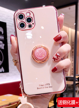 适用苹果15手机壳iphone15pro保护i15promax硅胶套plus全包防摔软壳15p高级感max女潮pm新款ip十五por带指环