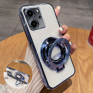 适用华为荣耀80se手机壳GIA一AN80透明保护硅胶套honor全包防摔软壳GIAAN超薄es男女曲屏高级感曲面屏带支架