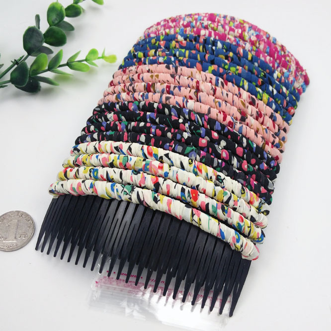 B107B 雪纺时尚叉梳+20起小饰品货源百货两元店小商品免邮厂家