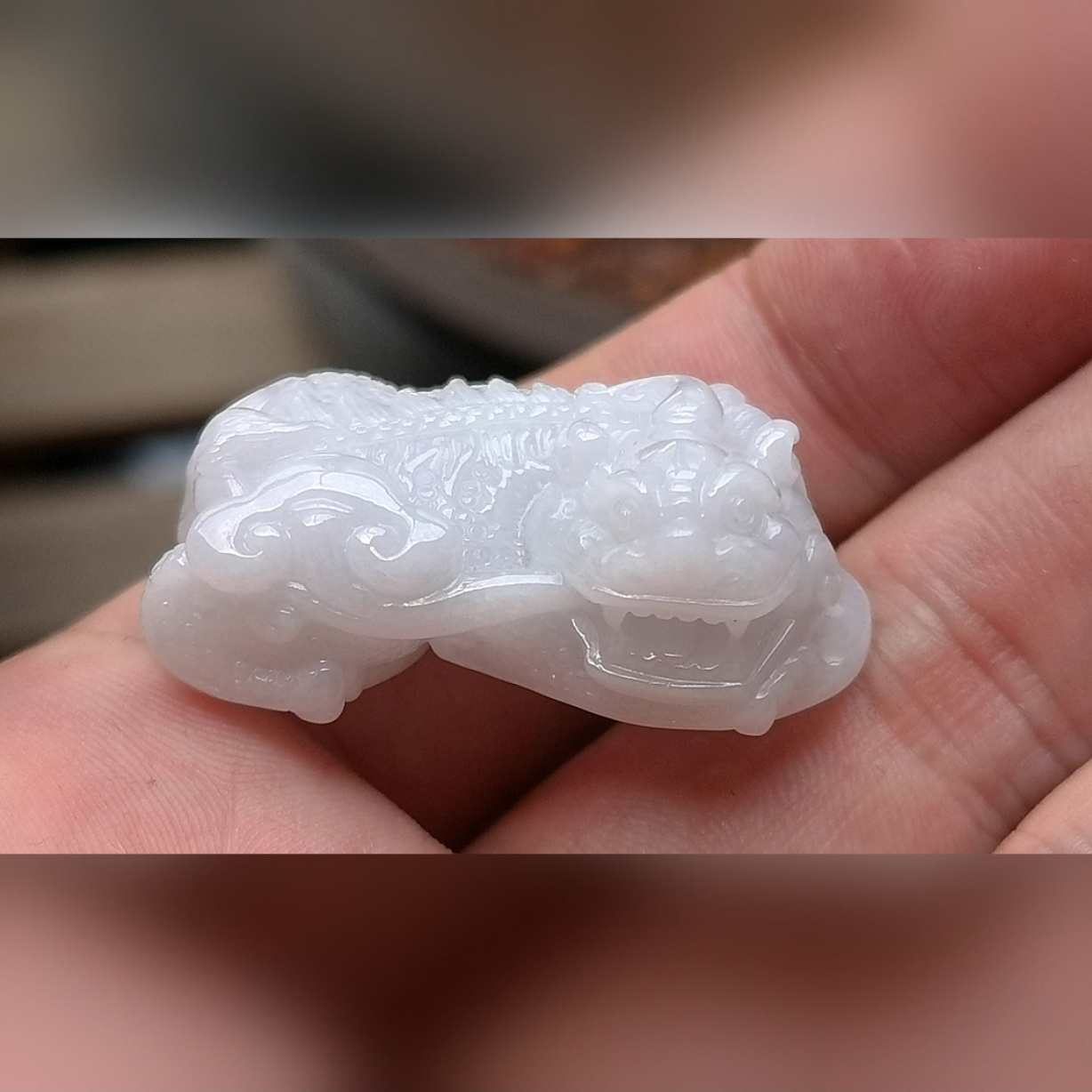 手链2876霸王翡翠貔貅手链手串玉石皮丘天然A货纯手工招财精雕