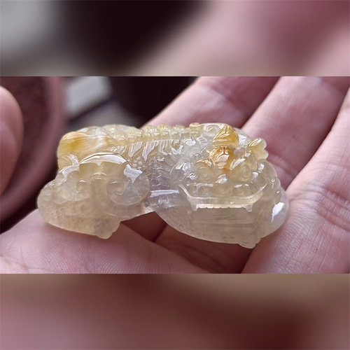 28650翡翠貔貅吊坠男女冰糯种高端玉石器霸王皮丘挂件天然A货