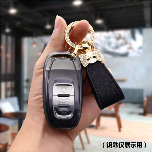 适用青岛解放J7钥匙套包鹰途j7重卡货车牵引车遥控透明壳钥匙包扣