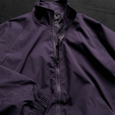 男生外套2025新款秋季超好看痞帅风夹克外套男高级感紫色薄款风衣