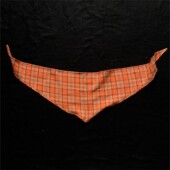 穿搭配饰桔色炫彩格子裤 链三角巾挂饰男叠穿配饰辣妹多巴胺腰带女