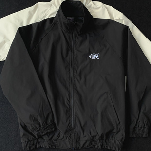 新款男士chic风衣夹克薄款外套男生秋季立领年轻独特运动上衣男女