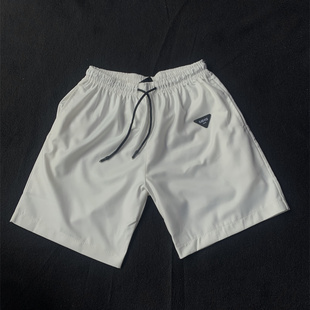 2026新款运动休闲短裤男夏季宽松纯色简单抽绳松紧腰直筒裤五分裤