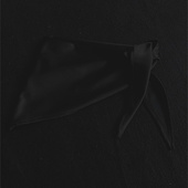 暗黑系配饰三角巾围巾领巾男女同款 手巾丝巾围脖腰巾黑色简约潮流