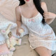 纯欲睡裙女 午后花香 碎花吊带 夏季 A类莫代尔 带胸垫家居服