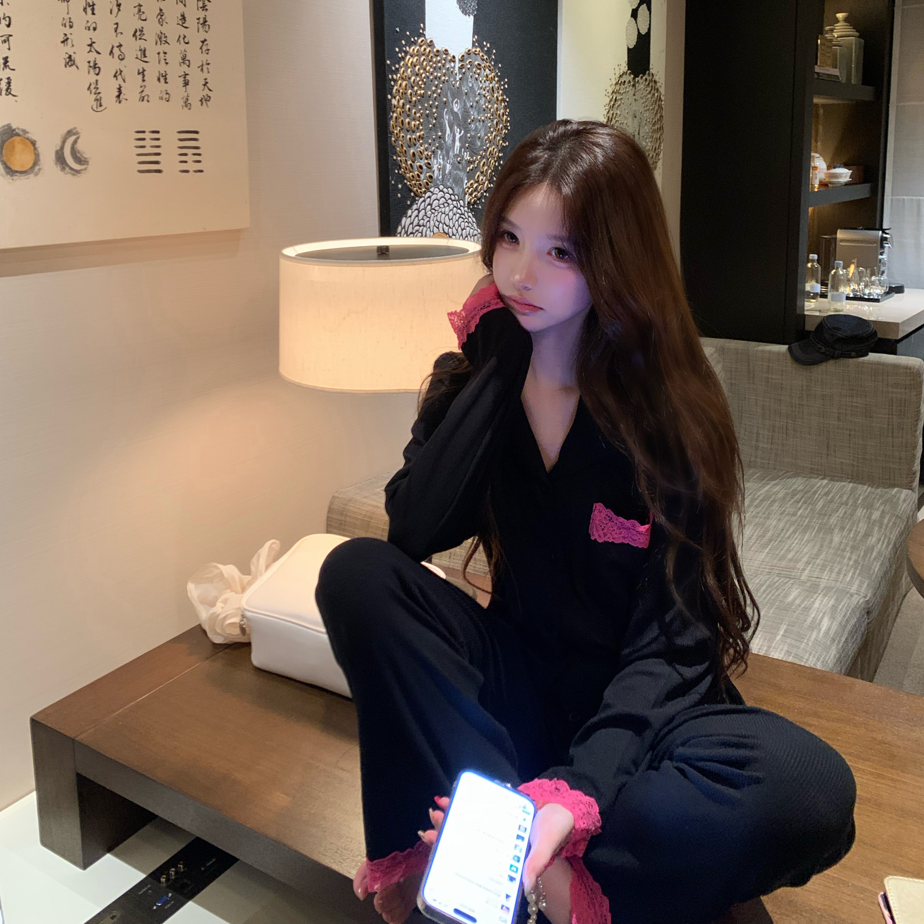 欧若拉经典款返场甜美显瘦家居服