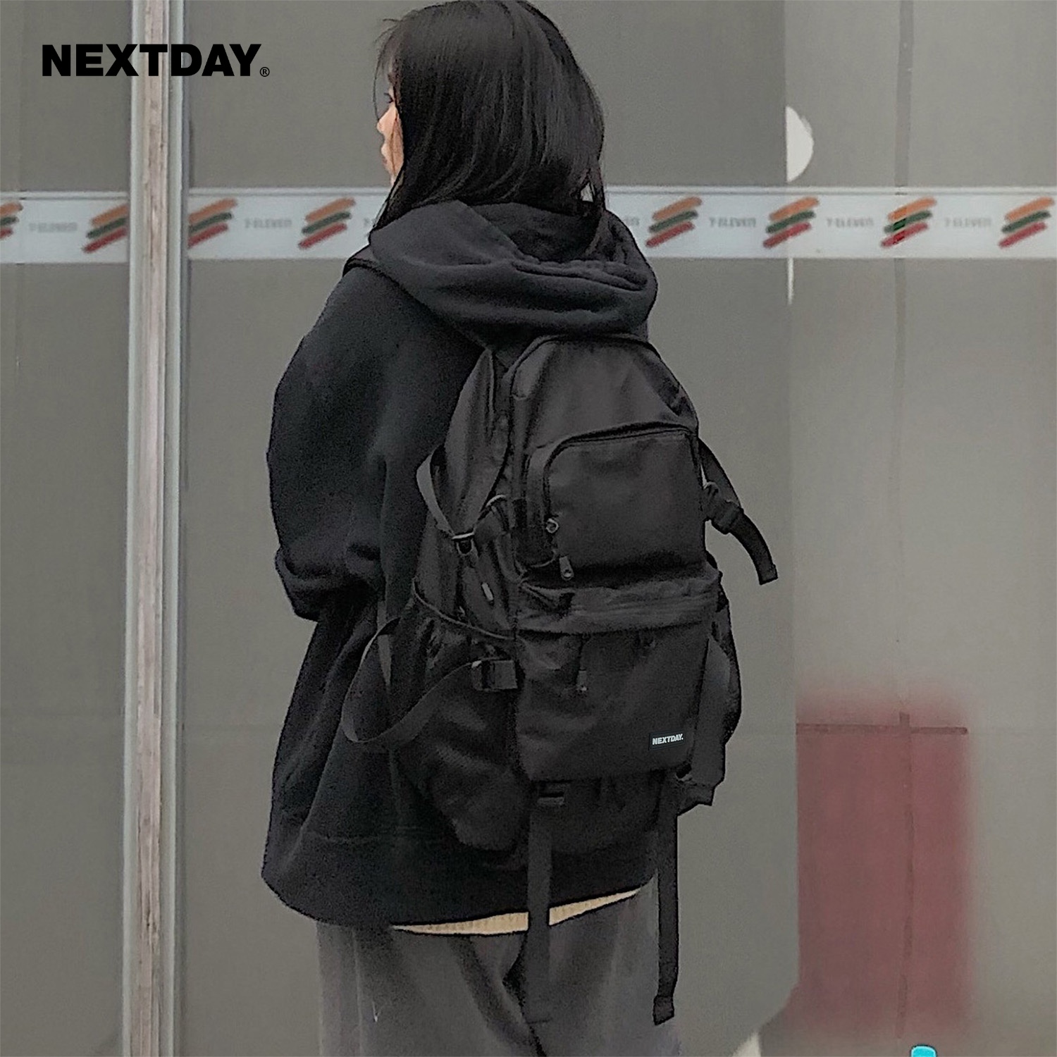 NEXTDAY大容量潮流运动双肩包