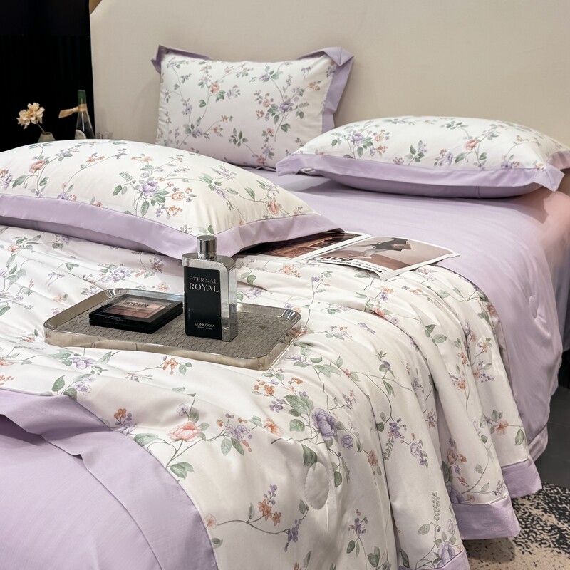 2026新款夏凉被四件套全棉夏季空调被床单三件套纯棉夏被学生薄被